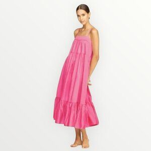 Mikoh Sakura Tiered Ruffled Midi Dress